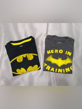 GUC Batman Kids Black & Gray Bat Logo T-Shirts